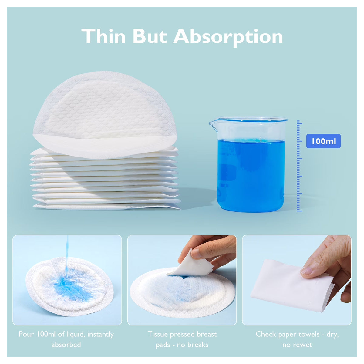 Momcozy Ultra-Thin Disposable Nursing Pads - Super Absorbent and Breathable – 200 Count