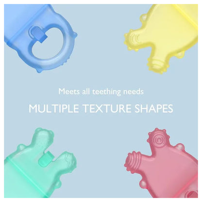 Momcozy Water-Fillable Icy Teethers - Green+Pink