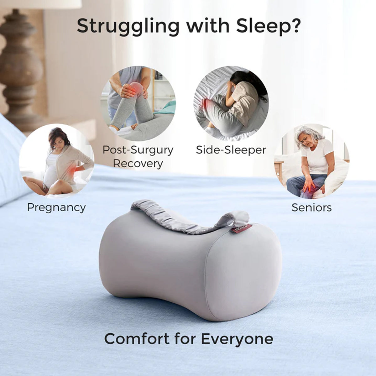 Momcozy Bamboo Fiber Memory Foam Leg Pillow