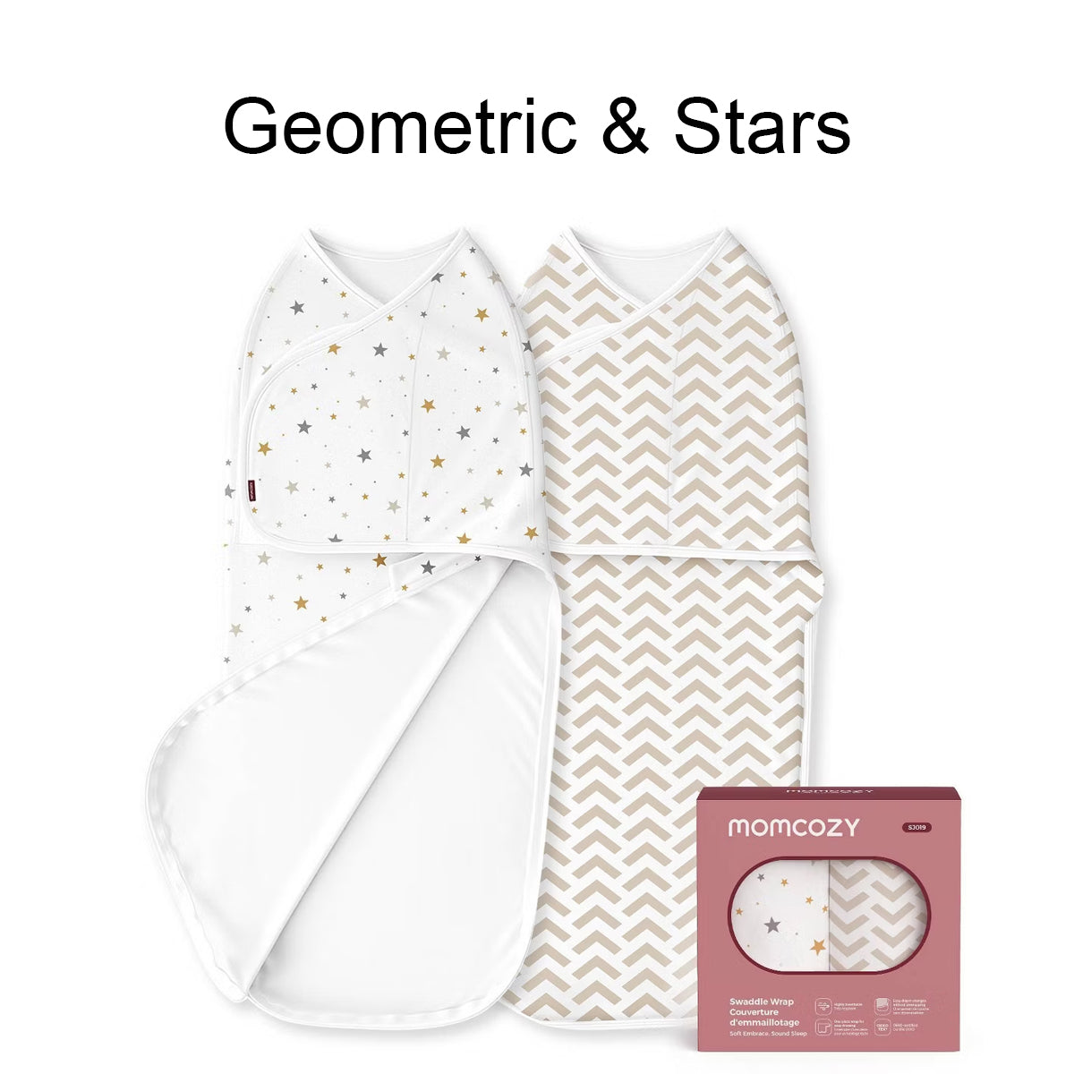Momcozy Bamboo Swaddle Blankets Sack 0-3m - 2pack