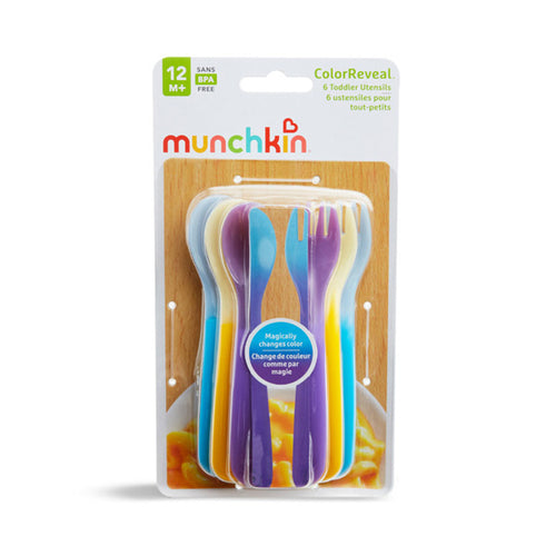 Munchkin 6pk Color Change Forks & Spoon
