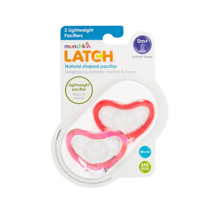 Munchkin Latch Lightweight Pacifier, 0+ Months - 2pk