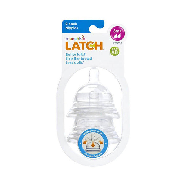 Munchkin Latch Nipple, 2pk