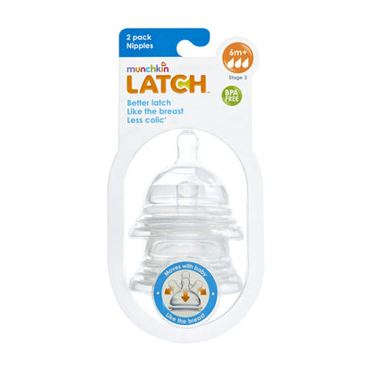 Munchkin Latch Nipple, 2pk