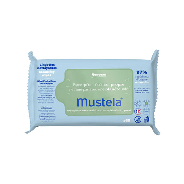 Mustela Baby Wipes, 60 Wipes