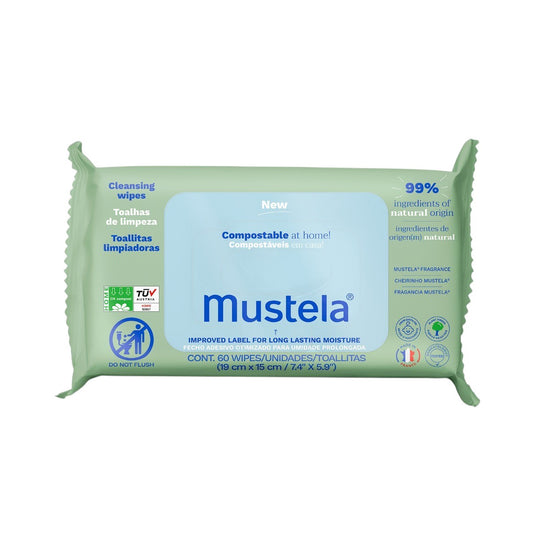 Mustela Baby Wipes, 60 Wipes