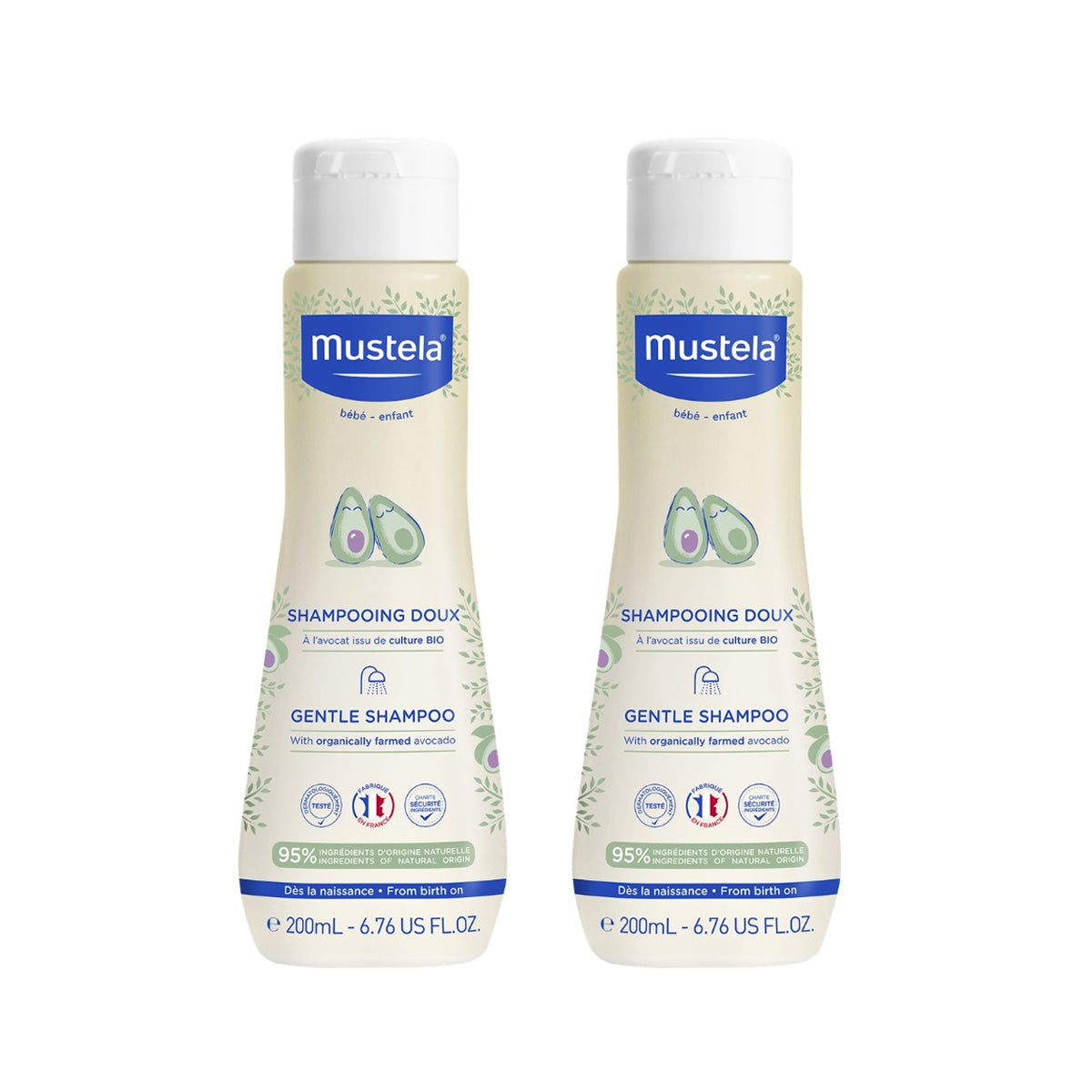 Mustela Gentle Baby Shampoo 200ml X2 Offer