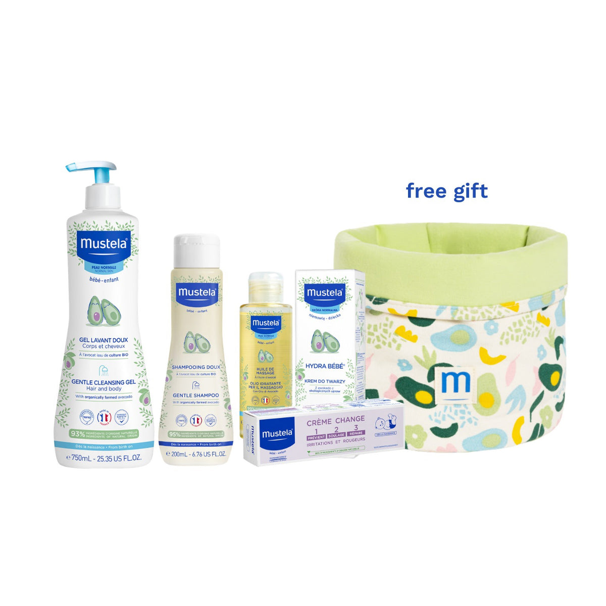Mustela My Baby Basket 5 Essential Baby Care Products