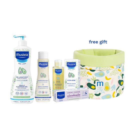 Mustela My Baby Basket 5 Essential Baby Care Products