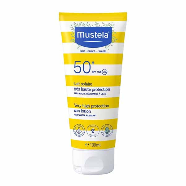 Mustela Sun Very High Protection Sun Lotion Spf50+ 100ml