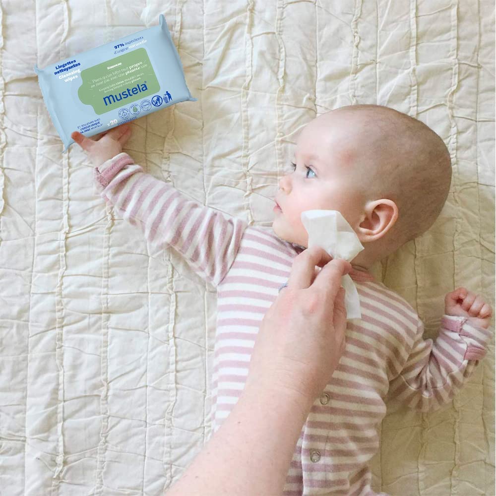 Mustela Baby Wipes, 60 Wipes