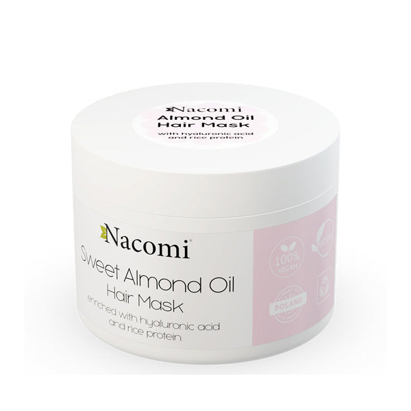 NACOMI ALMOND OIL HAIR MASK WITH HYALURONIC ACID AND RICE PROTEIN 200ML