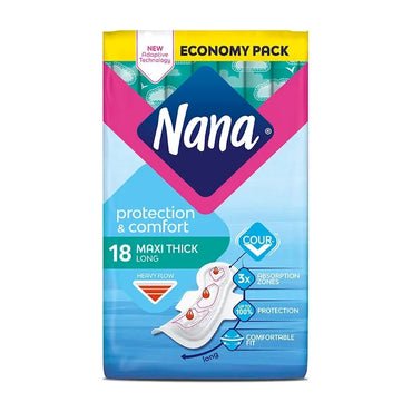 Nana Economy Pack Maxi Thick Long 18 Pads