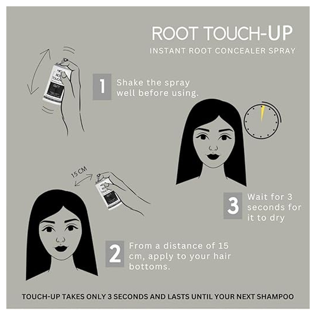 Neva Root Touch Up Spray Light Brown 75 ML