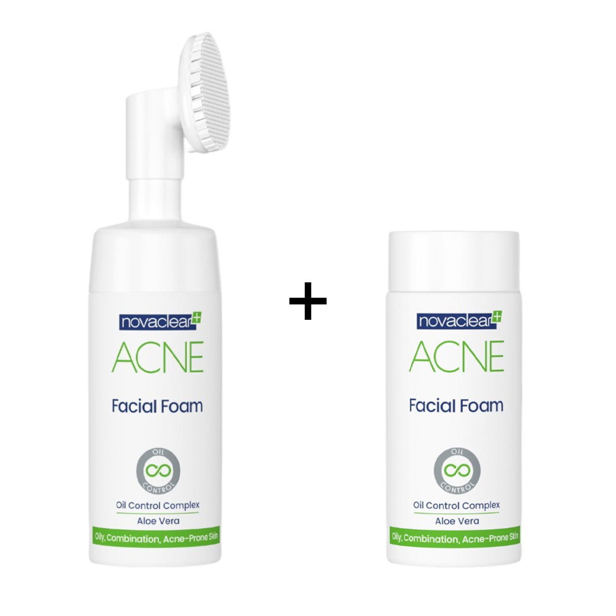 Novaclear Acne Facial Foam 100ml + Facial Foam Refill 100ml