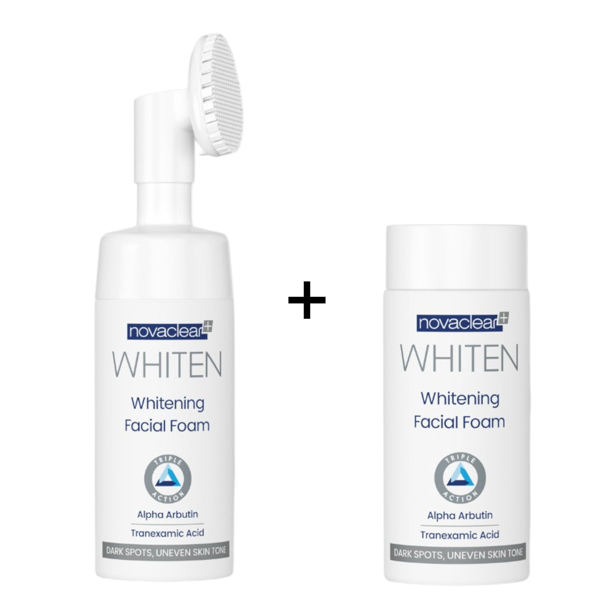 Novaclear Whitening Facial Foam 100ml + Facial Foam Refill 100ml Novaclear Whitening Facial Foam 100ml + Facial Foam Refill 100ml