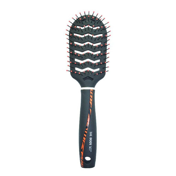 OPTIMAL HAIR BRUSH WITH RUBBER COATING