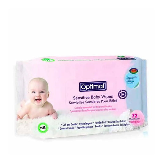 OPTIMAL POWDER PUFF WIPES 72PCS 