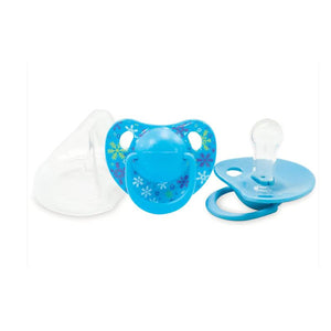 OPTIMAL ROUND NIPPLE SILICONE PACIFIER 0+ BLUE