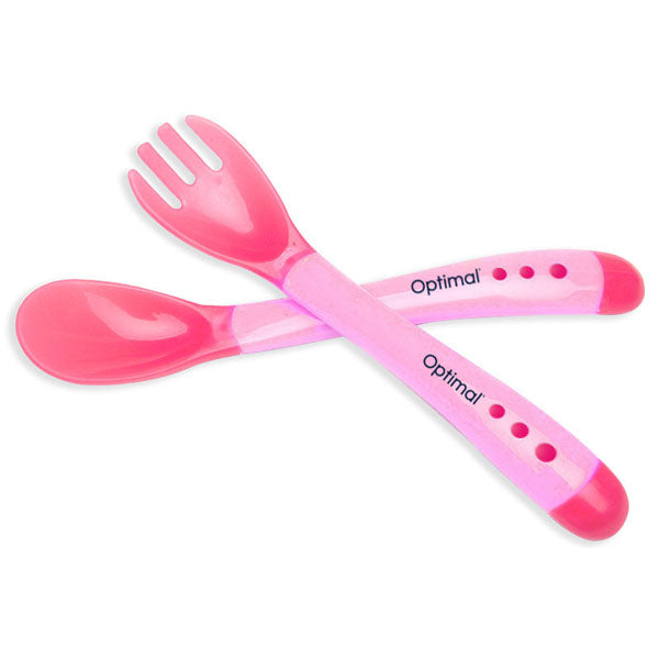 OPTIMAL SOFT GRIP HANDLE SPOON &FORK