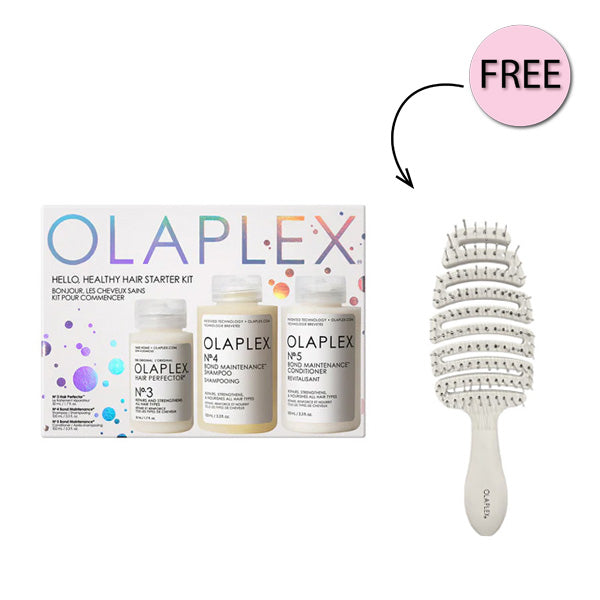 مجموعة Olaplex Hello Healthy Hair Starter Kit + فرشاة Olaplex Vent مجانية مجموعة Olaplex Hello Healthy Hair Starter Kit + فرشاة Olaplex Vent مجانية