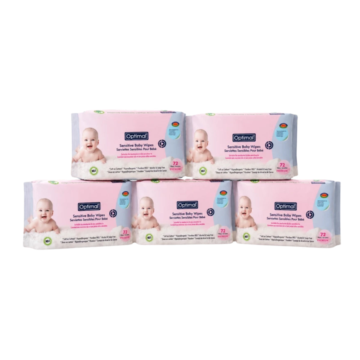 Optimal Sensitive Baby Wipes 5 Pcs Offer