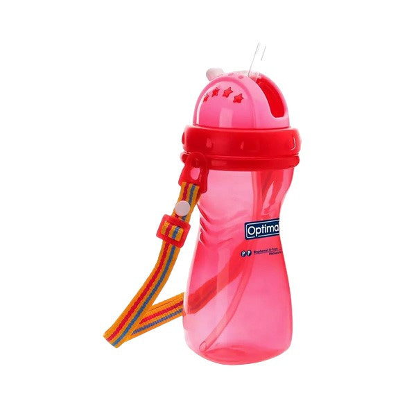 Optimal Wide Neck Straw Bottle 400ml