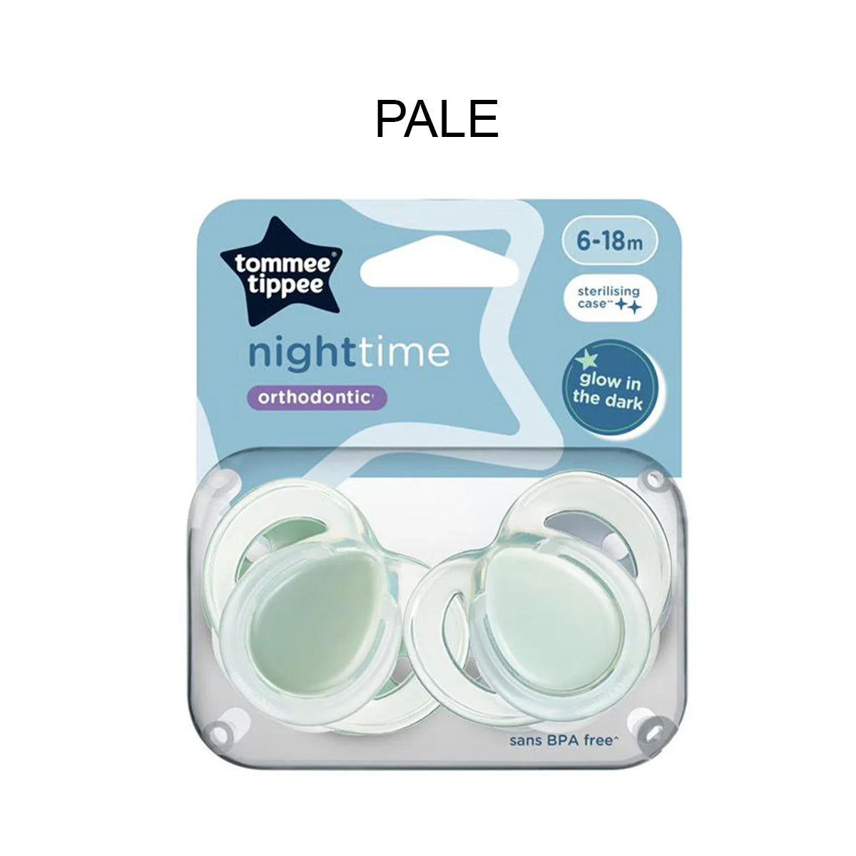 Tommee Tippee Night Time Soother 2Pcs 6-18m Tommee Tippee Night Time Soother 2Pcs 6-18m