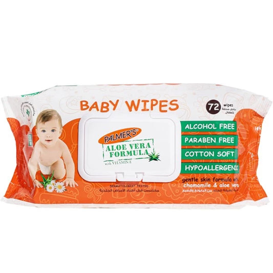 PALMER'S BABY WIPES 72 WIPES