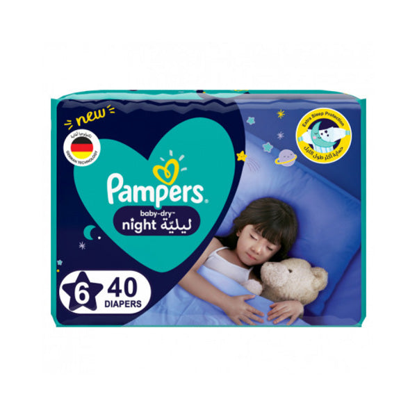 PAMPERS NIGHT 6 40 DIAPERS