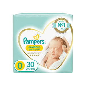 PAMPERS PREMIUM CARE 0 30 DIAPERS