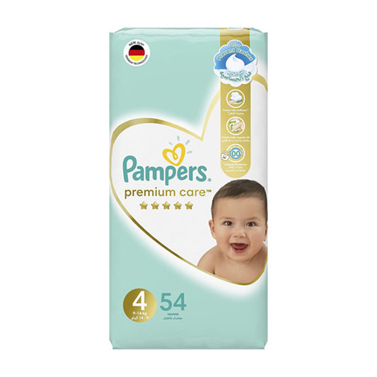 PAMPERS PREMIUM CARE 4 PLUS 50 DIAPERS