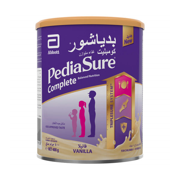 PEDIASURE COMPLETE NUTRITION MILK POWDER, VANILLA FLAVOR