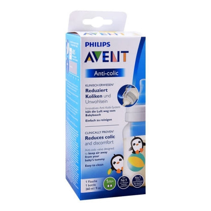 Philips Avent Anti-colic Feeding Penguin Bottle 260ml