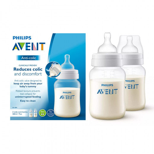 Philips Avent Anti-colic With Airfree Vent 260ml Twin Pack