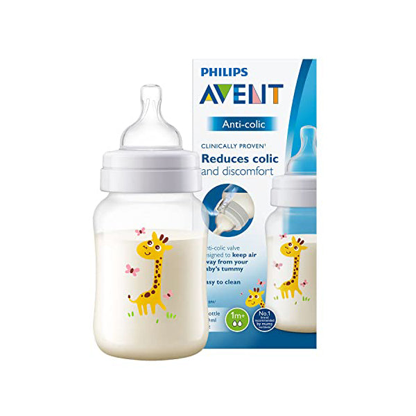 PHILIPS AVENT GIRAFFE CLASSIC+ BABY BOTTLE 260ML