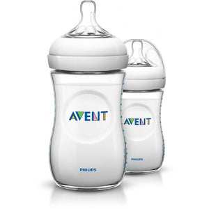 Philips Avent Natural Feeding Bottle 260ml Twin Pack