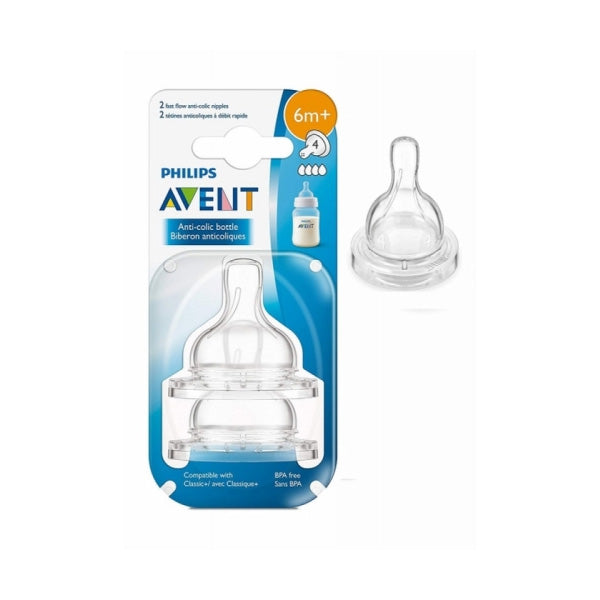 PHILIPS AVENT TEAT FAST FLOW 4 HOLES