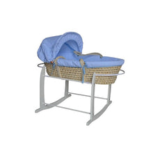 Load image into Gallery viewer, P Moses Wicker Baby Basket + Stand