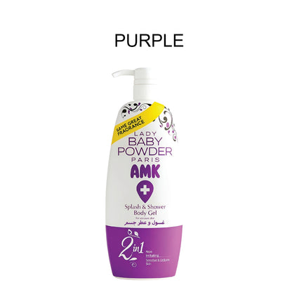 AMK Lady Baby Powder Splash & Shower Body Gel 800ml