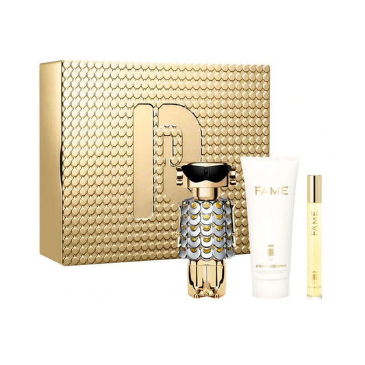 Paco Rabanne Fame Edp 80ml + Edp 10ml+ Body Lotion 100ml Gift Set For Women
