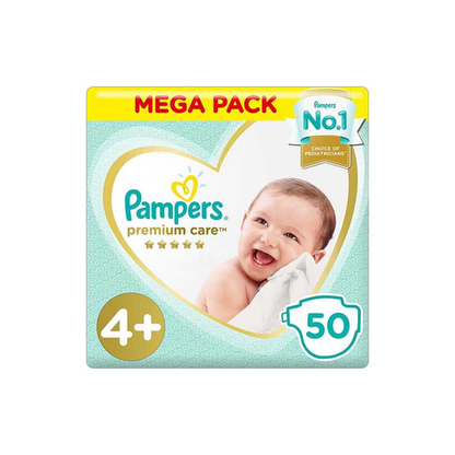 Pampers Premium Care 4 Plus 50 Diapers