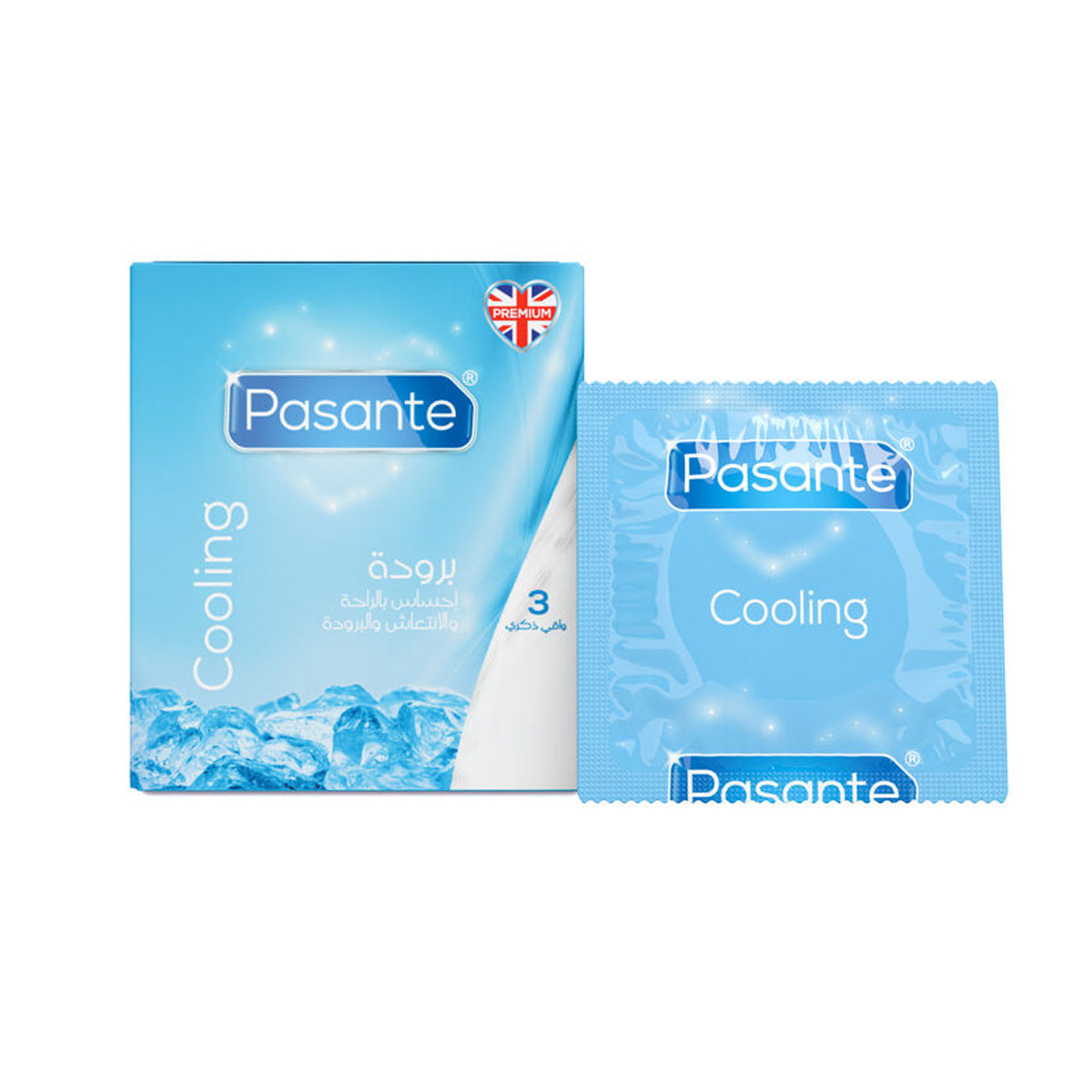 Pasante Cooling Condoms 3 PCS Pasante Cooling Condoms 3 PCS