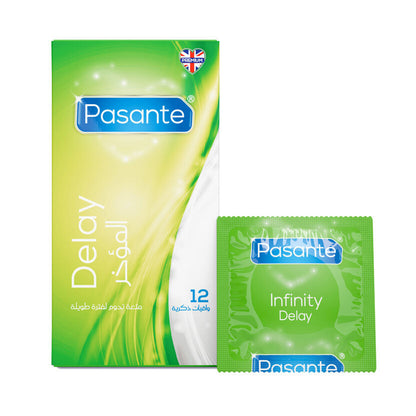 Pasante Delay Infinity Condoms 12 Pcs