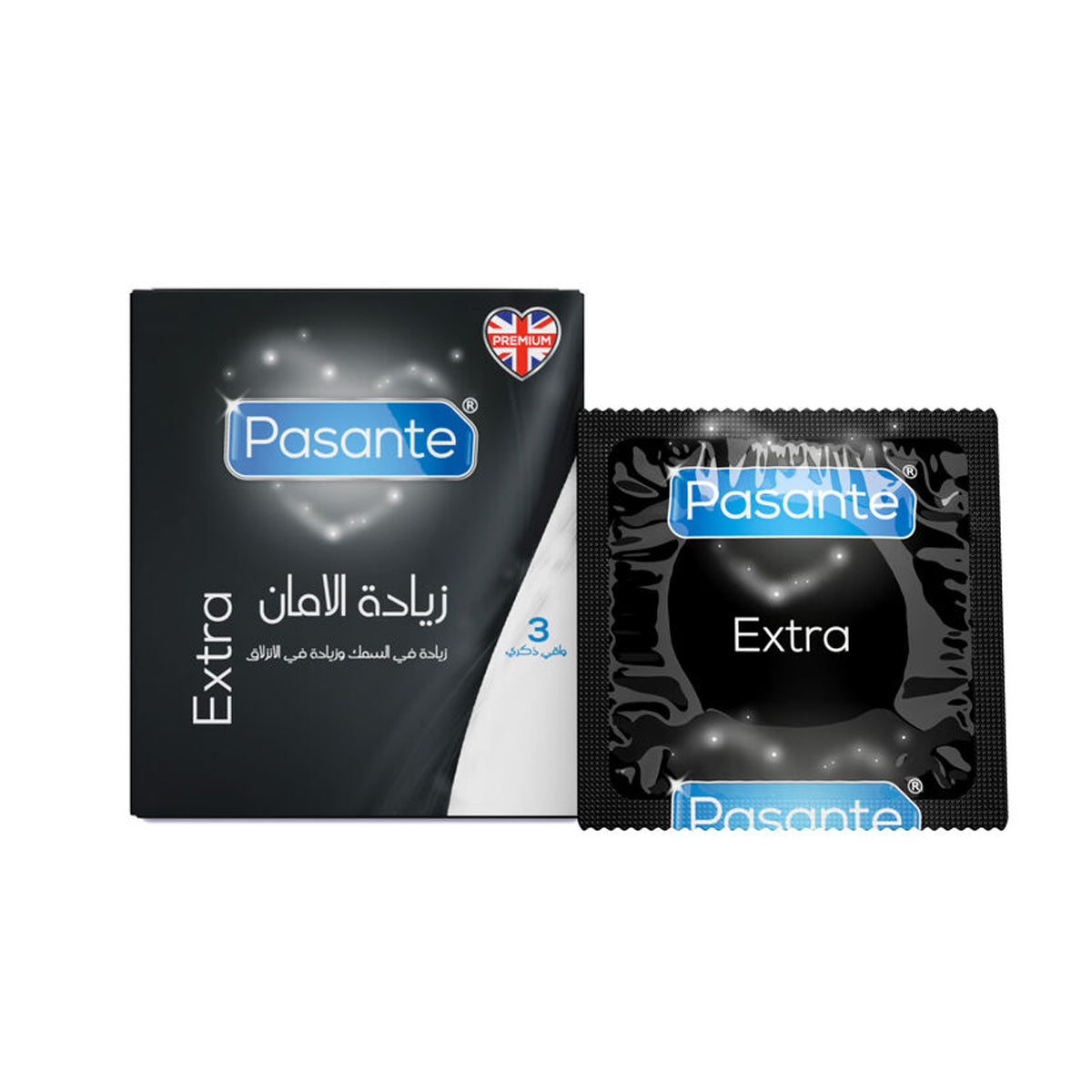 Pasante Extra Condoms 3 PCS Pasante Extra Condoms 3 PCS
