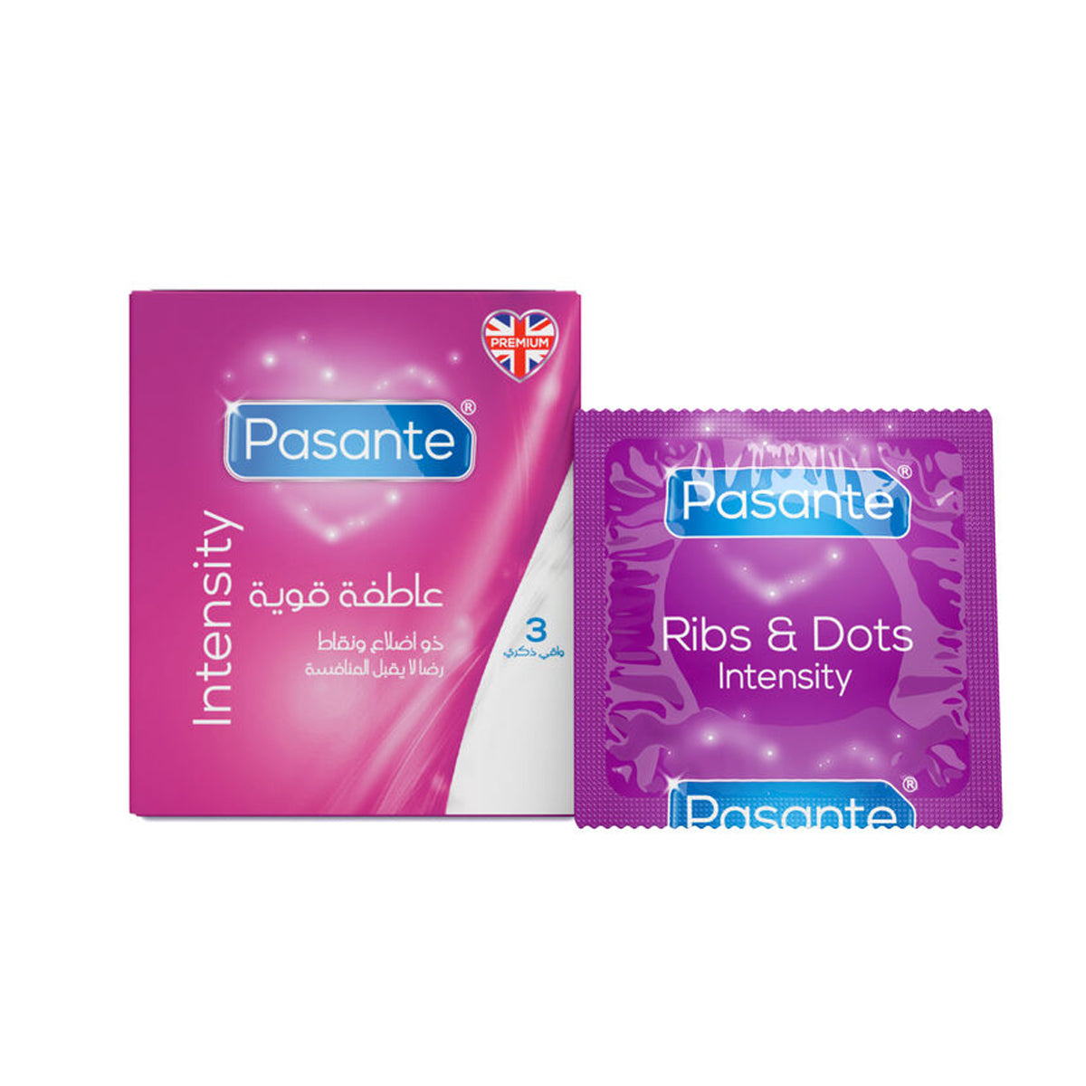 Pasante Intensity Condoms 3 Pcs
