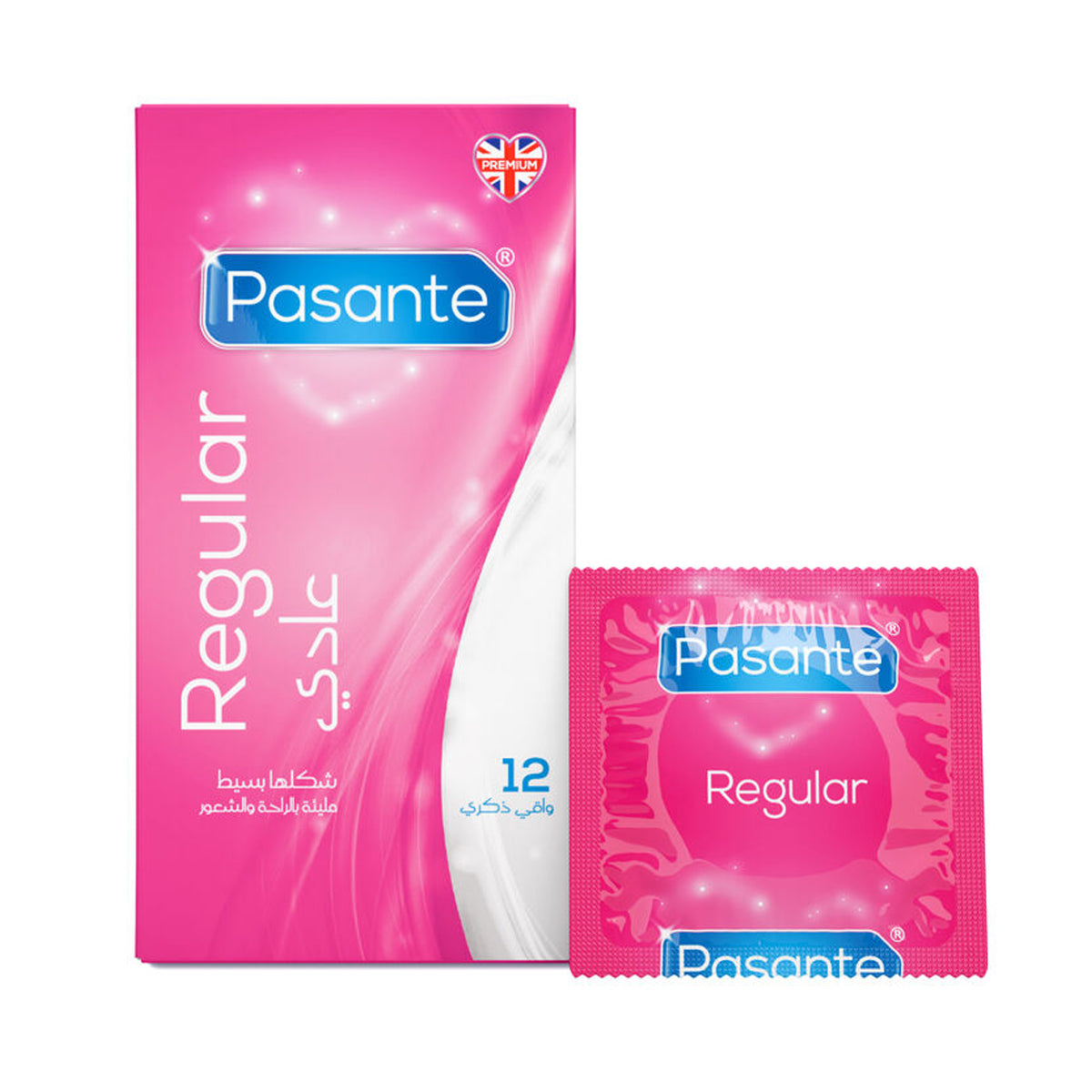 Pasante Regular Condoms , 12 PCS