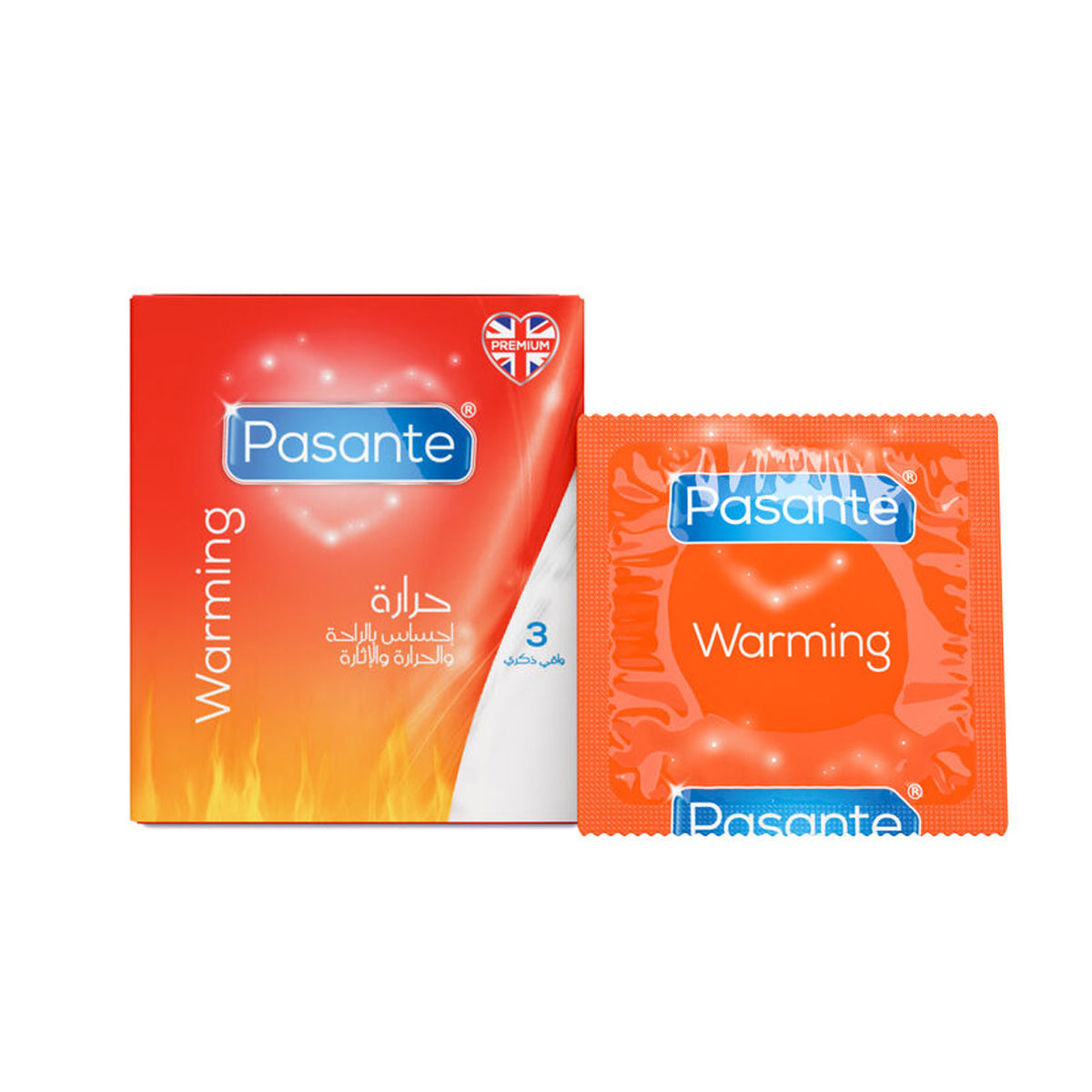 Pasante Warming Condoms 3 PCS
