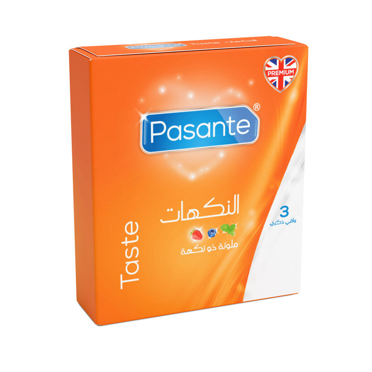 Pasante Taste Condoms 3 Pcs