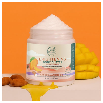 Petal Fresh Brightening Mango & Almond Oil Body Butter with Niacinamide 237ml